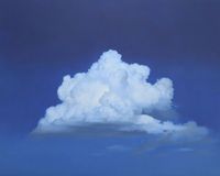 clouds, oil on mdf-plate, 30x40 cm