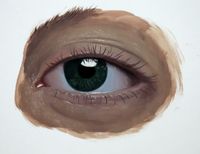 eye, oil on mdf-plate, 20x20 cm