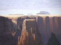 grand canyon, oil on canvas, 60x80 cm