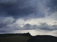 large clouds, oil on canvas, 60x80 cm